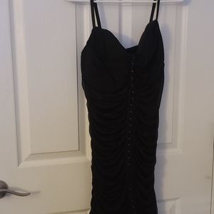 Sexy short black dress